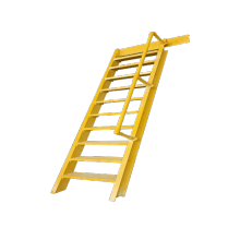 industry platform fiberglass ladder
