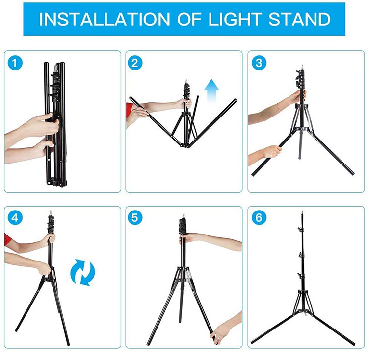 installation of light stand