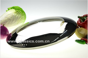 G type tempered glass lid for cookware stainless steel glass lids