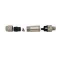 Terminais de parafuso 5pin metal m12 conector de plugue blindado