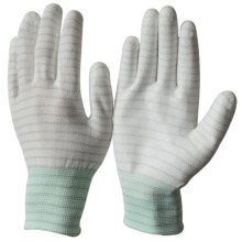 ENKERR ESD PU Palm Glove Carbon Stripe