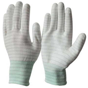 ENKERR ESD PU Palm Glove Carbon Stripe