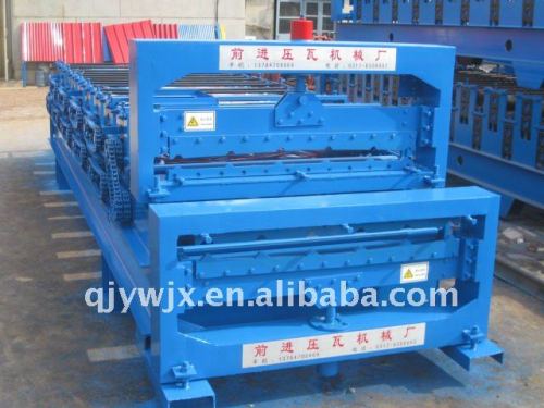 QJ 840/900 double layer colored steel brock making machine China