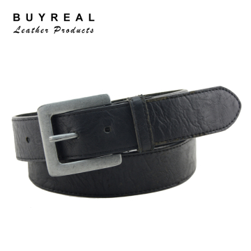 Black Casual PU Leather Belt For Men