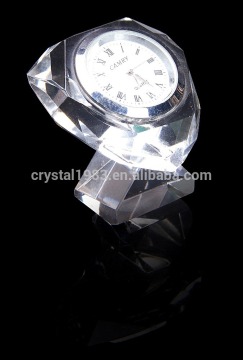 Diamond crystal clock,beautiful crystal colck