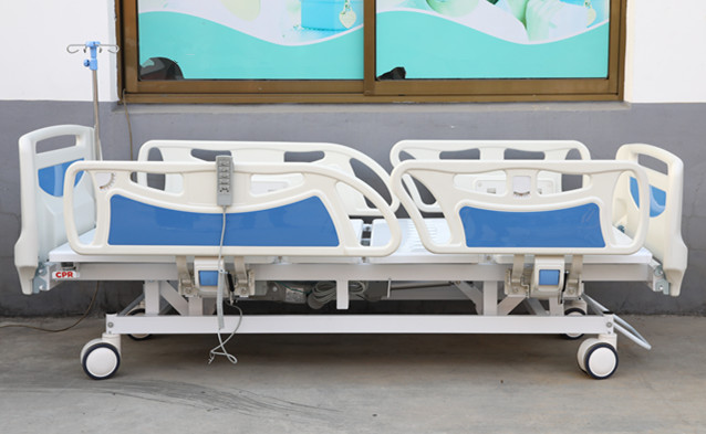 BT-AE007 ABS board 5-function Linak motor backup batteries manual cpr multi-function icu electric hospital bed for sale