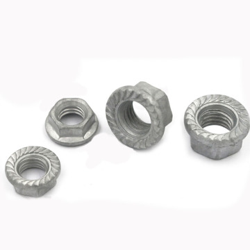 Hot Dip Galvanized Hexagon Flange Nuts DIN6923