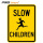 please slow down reflective kids safety aluminum sign