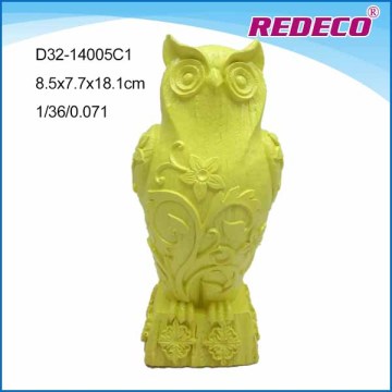 Resin owl statue