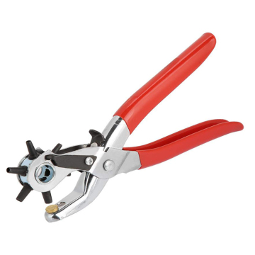 Multi-Functional Aligner: Sheet Metal Hole Punch, Belt Hole Puncher & Revolving Punch Plier