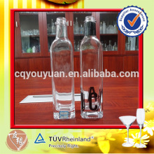 Screw Top Square Extreme Glass Bottle 500ML Olives Oil Glass Bottles