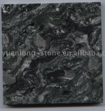 wave green granite