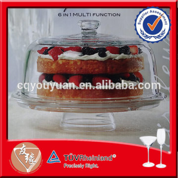 Clear Carnival Glass Bowl for Bread/Cake/Cheese