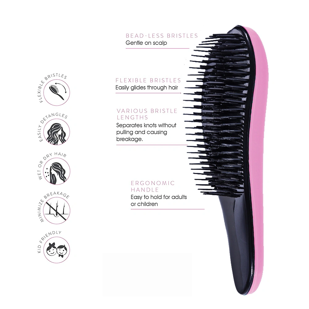 Light Green Detangle Hair Brush for Thick Curly Hair