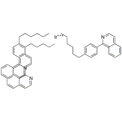 Трис [(4-н-гексилфенил) изохинолин] иридий (III) CAS 1240249-29-9