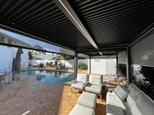 Motorized Louvered Waterproof Garden Pergola