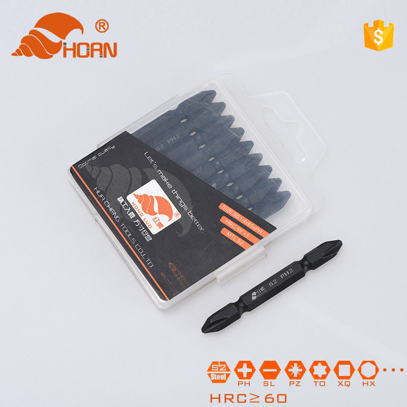 S2 Ph2 Phosphated Black Screw Driver Bits With Pvc Box Pack