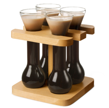 Mini Quarter Yard 4 Kwak glass Beer Glasses