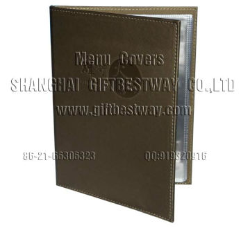 A4 restaurant menu cover,restaurant menu leather