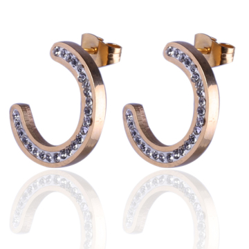 wholesale Fashion cc stud earrings gold small diamond earrings