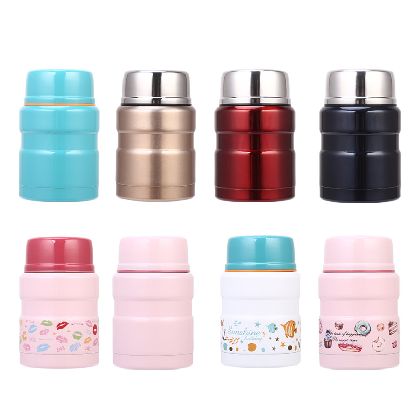 17oz Leak proof Double wall Vacuum Insulated Stainless steel Thermos 500mL Food Jar Flask