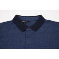 Men's Mixed Yarn With Solid Collar Polo