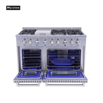 6 burner gas range with range oven