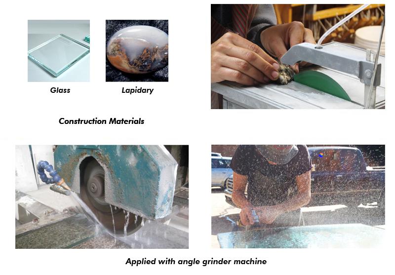 Continuous Rim Diamond Blade for Wet Cutting Glass