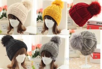 Fashional 100% acrylic knitted funny winter hats