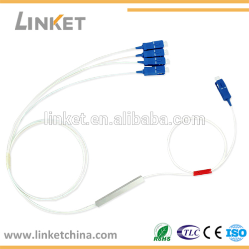 1*4 Steel Tube PLC Splitter For FTTH