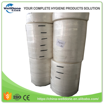 Wood pulp airlaid paper with ES fiber for woman sanitary napkins