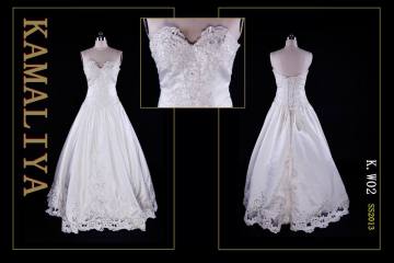 Free shipping  Moden Elegant strapless Sleeveless Brush Organza Wedding Dresses For Brides