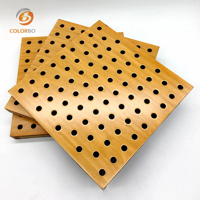 Perforated Wood Timber Acoustic Panel for Operate Wall Panel