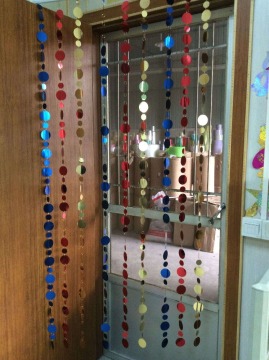 2017 popular selling PVC sequins curtain