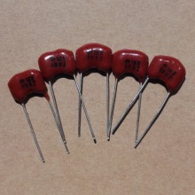 High-Voltage Mica Capacitor: 100V, 91,000PF Radial-Leaded Dipped Component