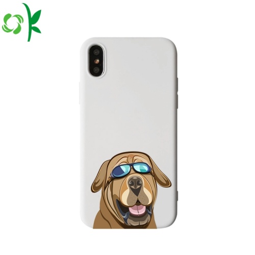 Alta qualidade impresso animais silicone phone case