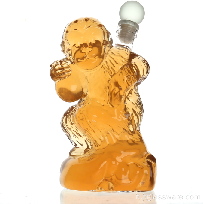 Decanter per liquori in cristallo senza scimmie con decanter