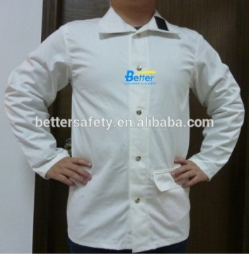 White (Flame Retardant) Cotton Welding Jacket