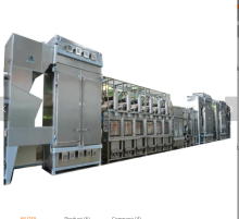 Large production elastic laces continuous dyeing machine
