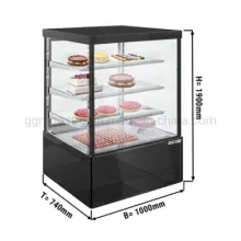 Cake Counter / Refrigerated Display Case with 3 Shelves (LED)