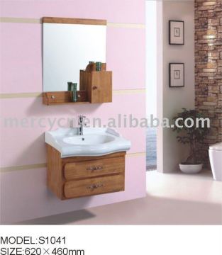 Bathroom Solid Wood Cabinet Small Bathroom Solid Wood Cabinet