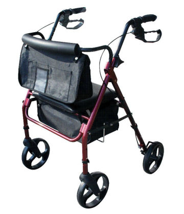 Folding Aluminum rollators with shoping bag,padded seat Discount!!!!