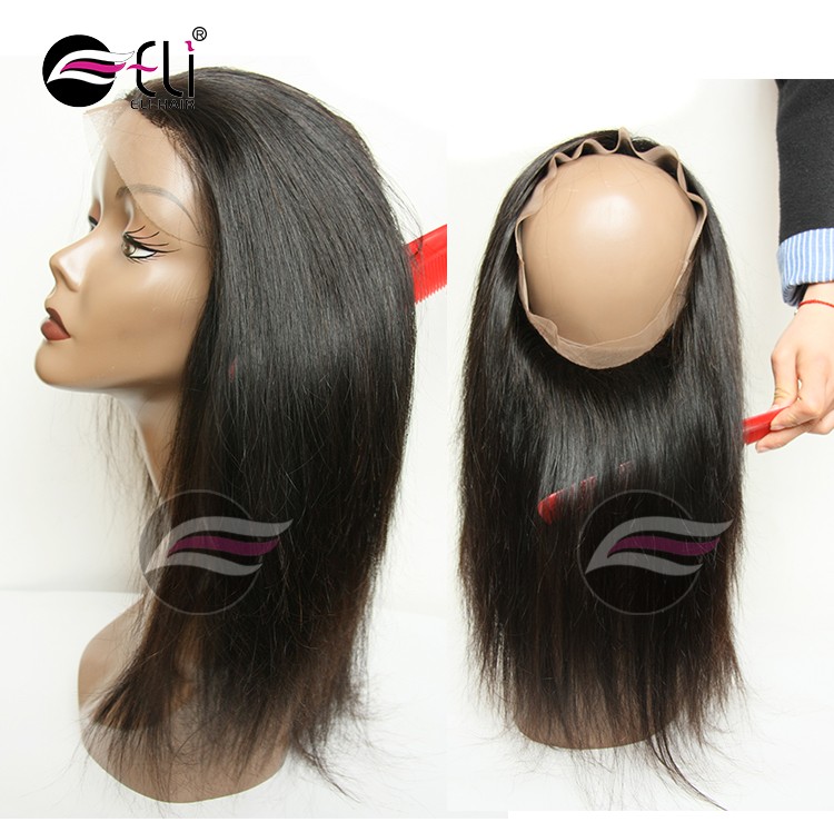 Brazilian Human Hair Straight 360 lace frontal