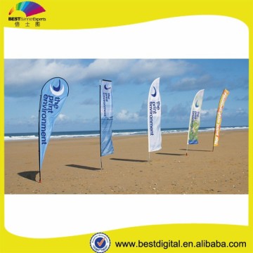 advertising custom wind teardrop beach flags