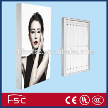 LED aluminum advertising frames fabric light box banner