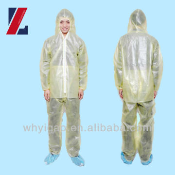 Waterproof plastic Work Uniform Coverall