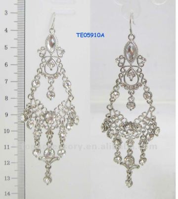 rhinestone dangle earring