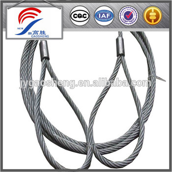 metal galvanized steel wire rope sling