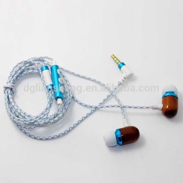 Factory Design In Ear Professional Earphone Wooden Earbud