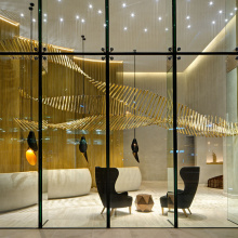 New originality customized lobby delicate glass chandelier